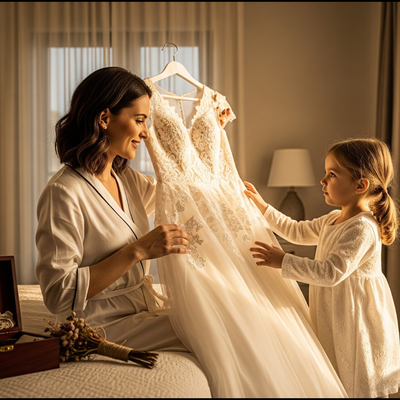 How Can I Repurpose My Wedding Dress for My Daughter